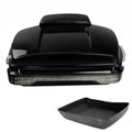 10.7'' Chopped Trunk Backrest LED Tail Light Fit For Harley Touring Glide 14-26