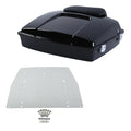 5.5" Razor Trunk Backrest Plate Fit For Harley Touring Street Road Glide 97-2013