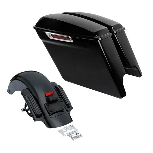 5" Stretched Saddlebags Rear Fender Fit For Harley Road King Street Glide 14-UP