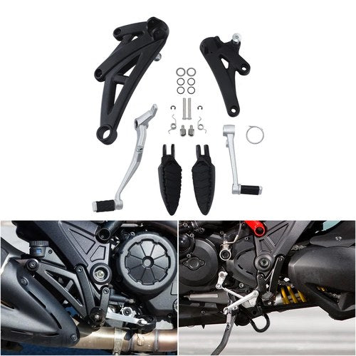 Rider Driver Foot Pegs Bracket Lever Pedal Fit For Ducati Diavel Carbon 12-2017
