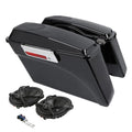 Vivid Black Hard Saddlebags w/ 5x7" Speakers Fit For Harley Touring 1994-2013