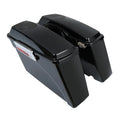 Vivid Black Hard Saddlebags Fit For Harley Touring Street Road Glide 1993-2013