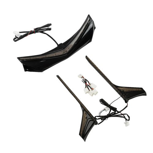 Rear Fender Tip Accent Vertical LED Light Strip Fit For Honda GL1800 12-17 2016