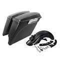 Matte 5" Stretched Extended Saddlebags &Rear Fender Fit For Harley Touring 09-13