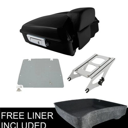10.7" Chopped Trunk Pad Mount Plate Fit for Harley Road King Street Glide 14-26