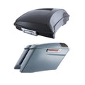 Razor Trunk + Gunship Gray Saddlebags Fit For Harley Touring Road Glide 14-23