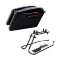 Left & Right Hard Saddlebags W/ Conversion Brackets Fit For Harley Softail 84-17