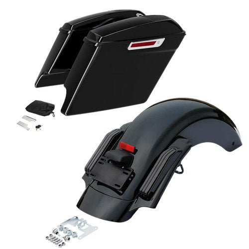 5" Stretched Saddlebag & Rear Fender Fit For Harley Road King Street Glide 14-24
