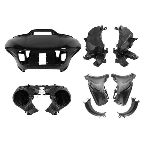 Inner & Outer Fairings Speaker Glove Box Air Duct Fit For Harley Road Glide 15+