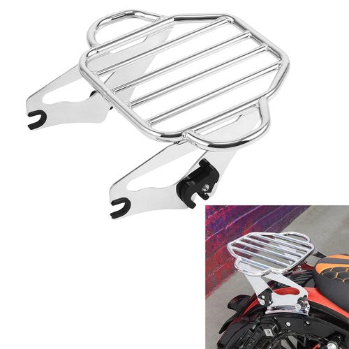 Detachable Two Up Luggage Rack Fit For Harley Touring Electra Road Glide 2009-Up