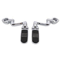 1 1/4" Highway Engine Guard Foot Pegs Mount Fit For Harley Suzuki Kawasaki Honda