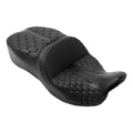 Black 2-Up Driver Passenger Seat Fit For Harley Electra Road Street Glide 09-23
