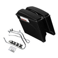 5" Stretched Saddlebags & Chrome Conversion Bracket Fit For Harley Softail 84-17