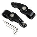 1 1/4" 32mm Black Adjustable Highway Short Angled Foot Peg Mount Fit For Harley