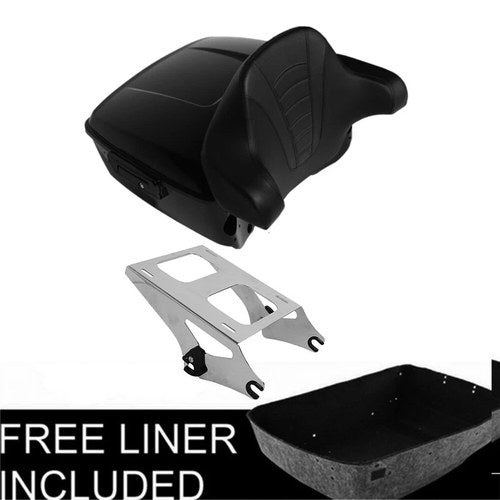 King Trunk Pad Two Up Mounting Rack Fit For Harley Electra Street Glide 14-26