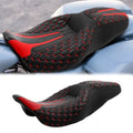 Red Stitching Driver Passenger Seat Fit For Harley Touring Road Glide 2009-2023