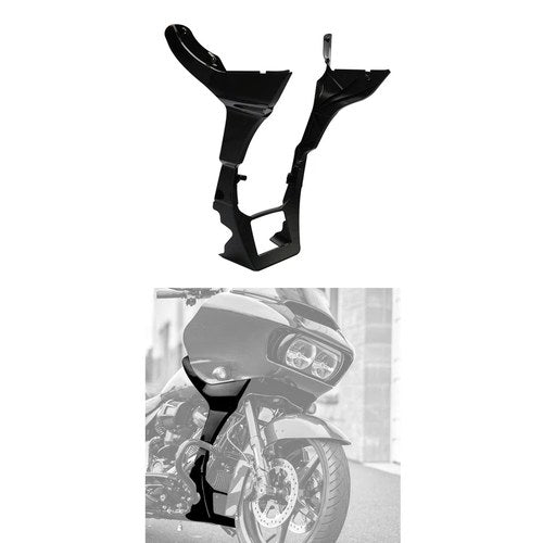 ABS Fairing Spoilers Cover Fit For Harley Davidson Road Glide Fltrx 17-21 Black