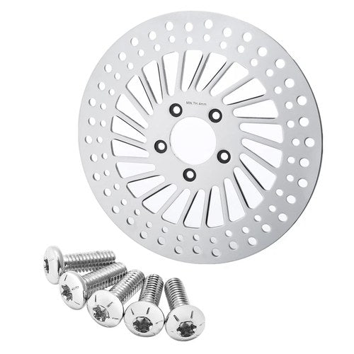11.5" Front Disc Brake Rotor & Bolts Motorcycle Fit For Harley Touring 2000-2007