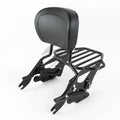 Sissy Bar Backrest Luggage Rack Kit Fit For Harley Touring Road King Glide 09-13