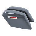 4" Stretched Extended Hard Saddlebags Fit For Harley Touring 14-24 Gunship Gray