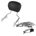 Backrest Sissy Bar & Luggage Rack Fit For Harley Touring Road King Glide 09-2025