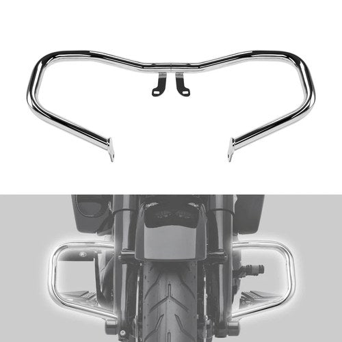 Chopped Engine Guard Crash Bar Fit For Harley Road Street Electra Glide 14-24