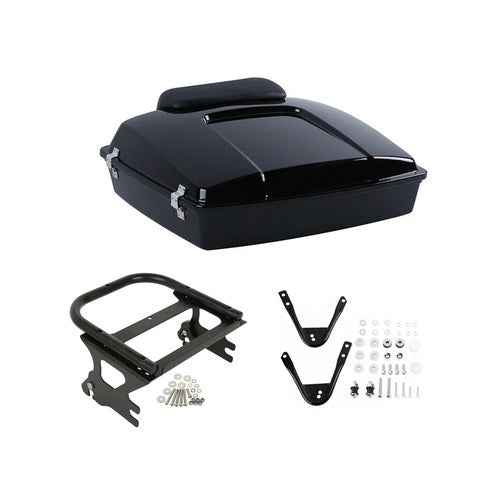 Razor Trunk Backrest Mount Rack Kit Fit For Harley Road King Street Glide 97-08