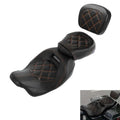 Two Up Driver Passenger Seat & Sissy Bar Backrest Fit For Harley Touring 09-23
