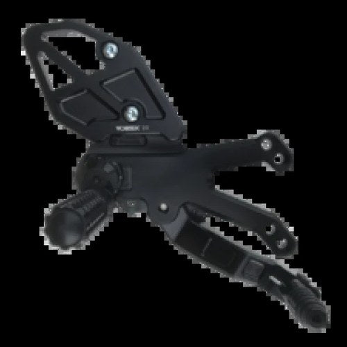 Vortex Racing For RS628K Yamaha YZF-R3 Rear Set – Black, 2015-2024