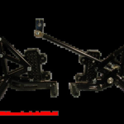 Vortex Racing For Honda CBR600 RR Adjustable Rearsets RS265K Black