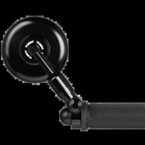 Vortex Racing For X30 Round Motorcycle Bar-End Mirror With 7/8in Clamp – Black