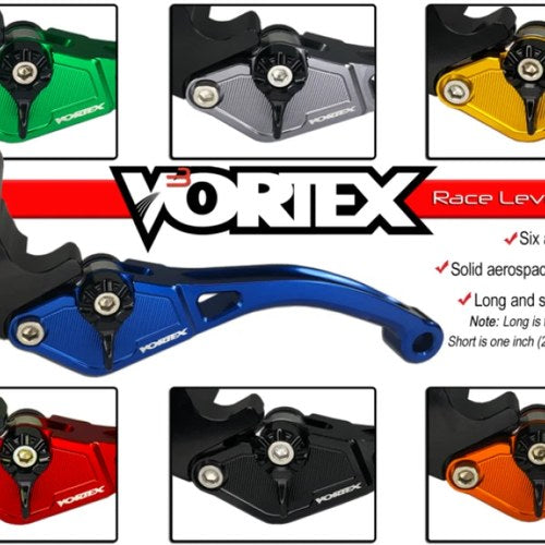 Vortex Racing H-L201 F88 Brake Lever Short for Powersports, Black