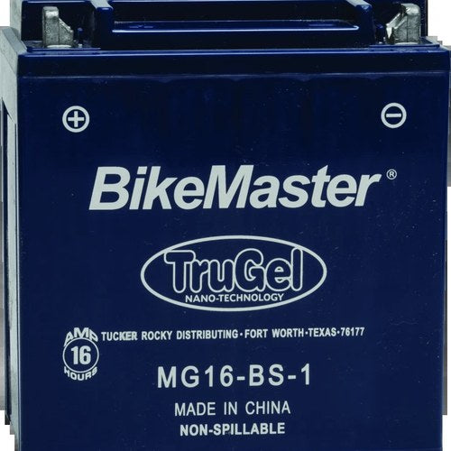 BikeMaster TruGel Battery MG16-BS-1 – Powersports Battery for Suzuki VS1400GL