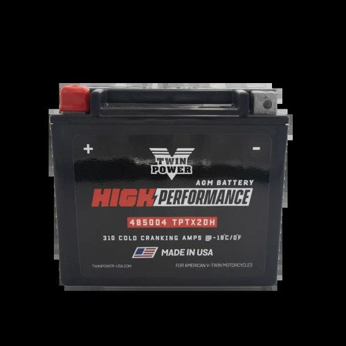 Twin Power YTX-20H High-Performance Agm Battery for Harley Davidson &