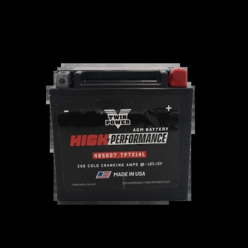 TwinPower YTX-14L High Performance Agm Battery for Harley Davidson 200 Cca