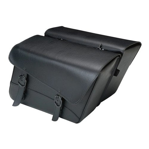 Willie & Max BLack Jack Large SLant SaddLebag Set - 16 In For L X 11 In H X 6.5