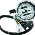 Bikers Choice 2.5 Inch Chrome Speedometer with White Face and 140 Mph for Harley