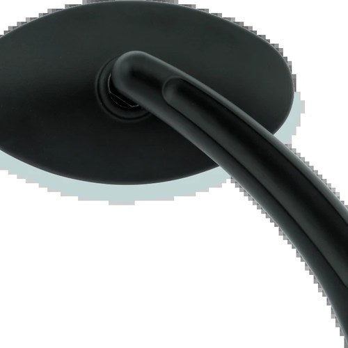 Bikers Choice 488748 Tapered Stem Motorcycle Mirrors - Black Oval Pair