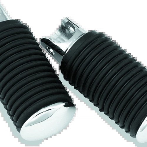 Bikers Choice Chrome Cap Rider Pegs for Harley-Davidson 1952-1985 – Female Mount