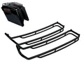 Black Top Saddlebag Lid Rack Rail Guard Fit For Harley Touring Road Glide 94-13