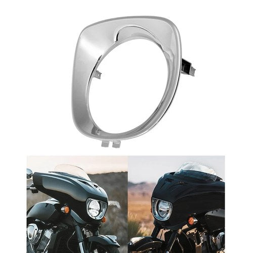 Headlight Bezel Trim Ring Fit For Indian Chieftain Dark Horse /Limited 2019-2025