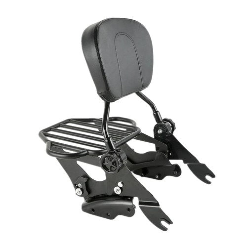 Sissy Bar Backrest Luggage Rack & Docking Kit Fit For Harley Street Glide 09-13