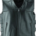 Kuryakyn River Road Plains Leather Vest for Powersports, Large