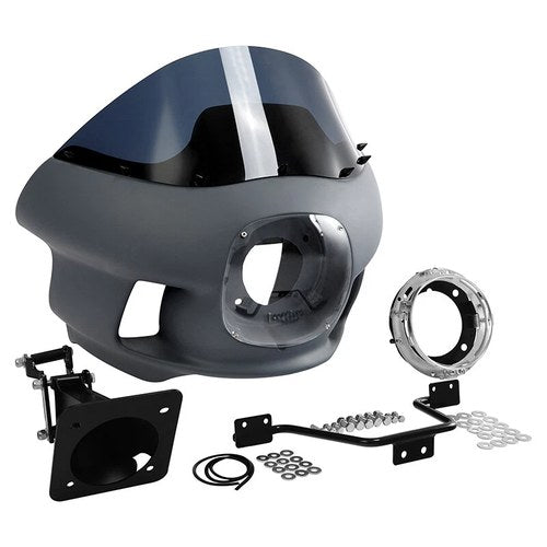 7" Headlight Front Upper Fairing Mount Fit For Harley Softail Low Rider S 20-25