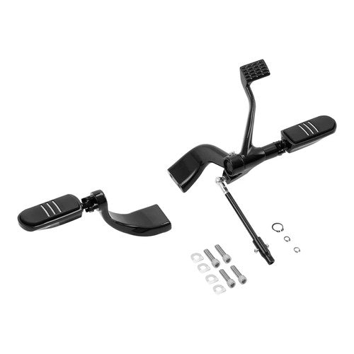 Black Mid Control Foot Peg Lever Fit For Harley Sportster XL 883 1200 2014-UP