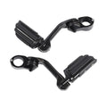 1-1/4" Highway Bar Footpegs Long Angled Adjustable Mount Fit For Harley Touring