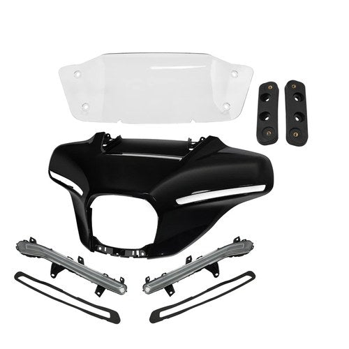 Front Windshield Outer Fairing Turn Lights Fit For Harley Cvo Street Glide 23-26