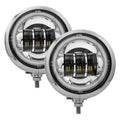 For Harley-Davidson Electra Glide 97-19 Passing Lamps Full Halo 4.5" 2x30W Round