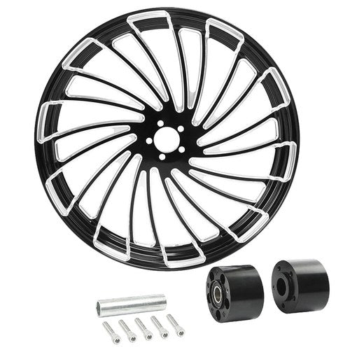 Motorcycle 18" Wheel Rim w/ Dual Disc Hub Fit For Harley Street Road Glide 97-21