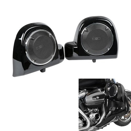 6.5" Speaker Pods Boxes Lower Vented Fairing Fit For Harley Street Glide 14-Up